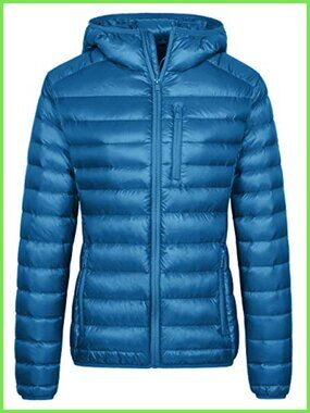 Women's Packable Down Puffer Jacket Hooded Lightweight Winter Coat
